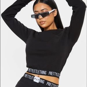 PLT Black petite lounge sweater